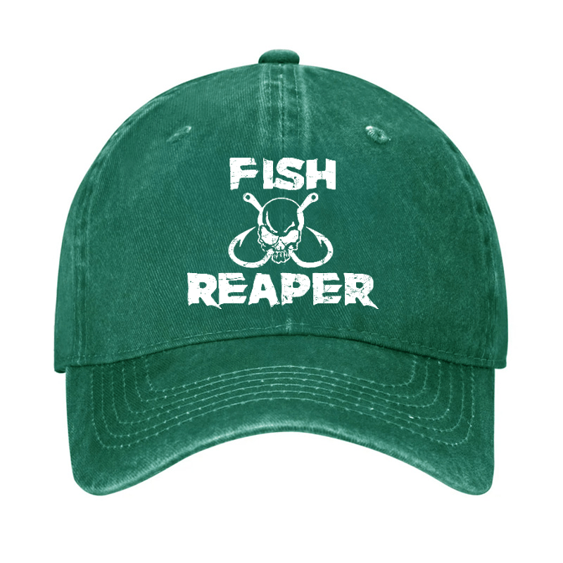 Fish Reaper Funny Fishing Cap