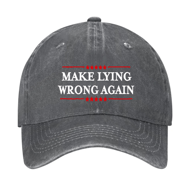 Make Lying Wrong Again Cap