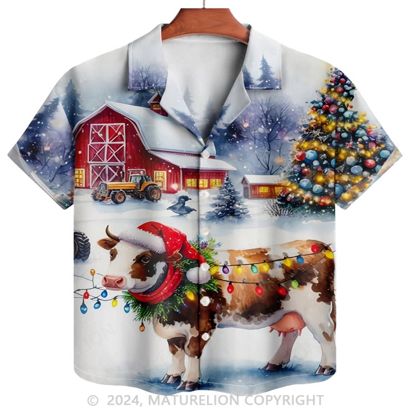 Maturelion Christmas Santa Claus Hawaiian Shirt