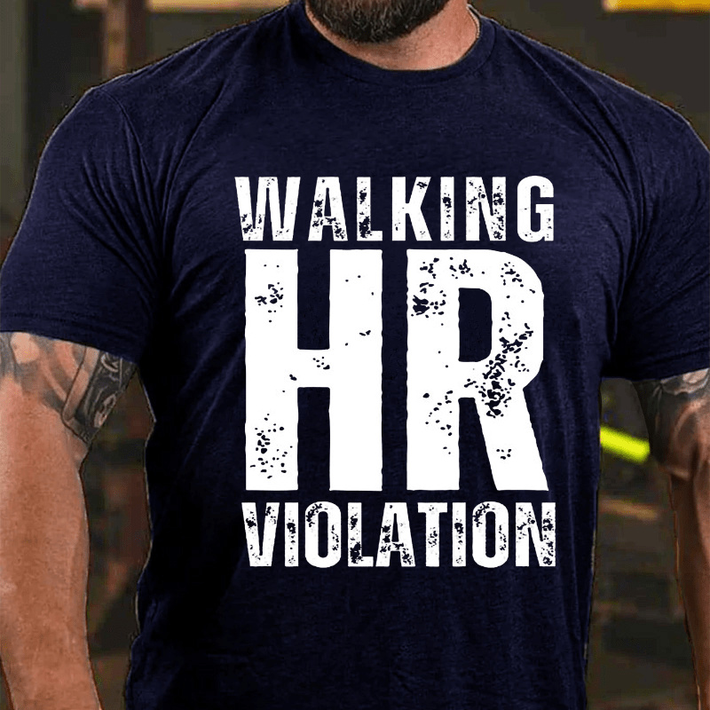 Walking HR Violation Men's Cotton T-shirt