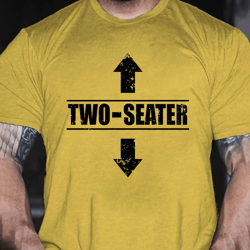 Two Seater Funny Cotton T-shirt