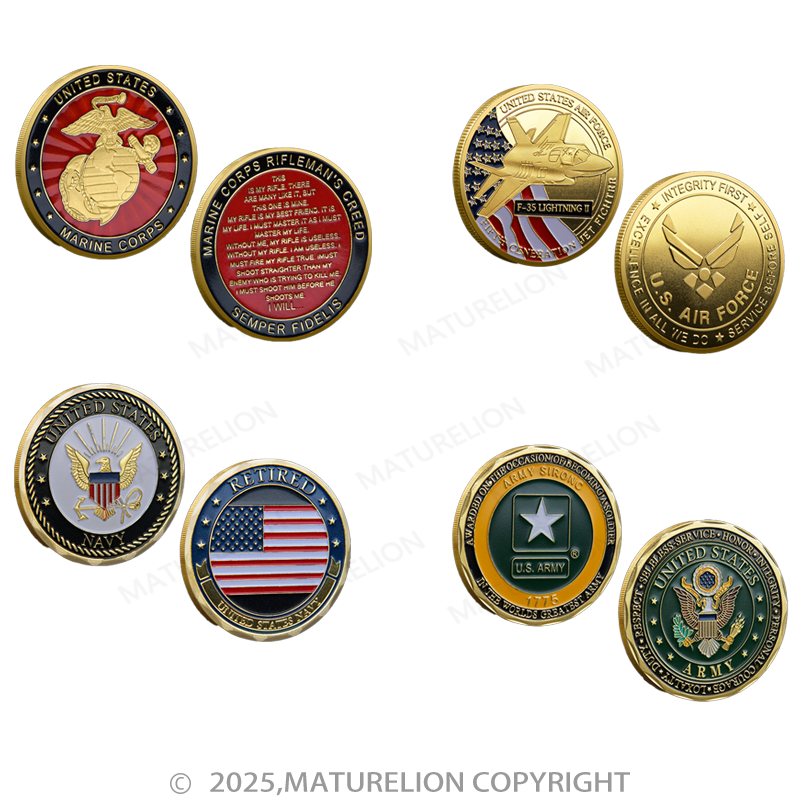 Maturelion U.S. Armed Forces Commemorative Coin Set