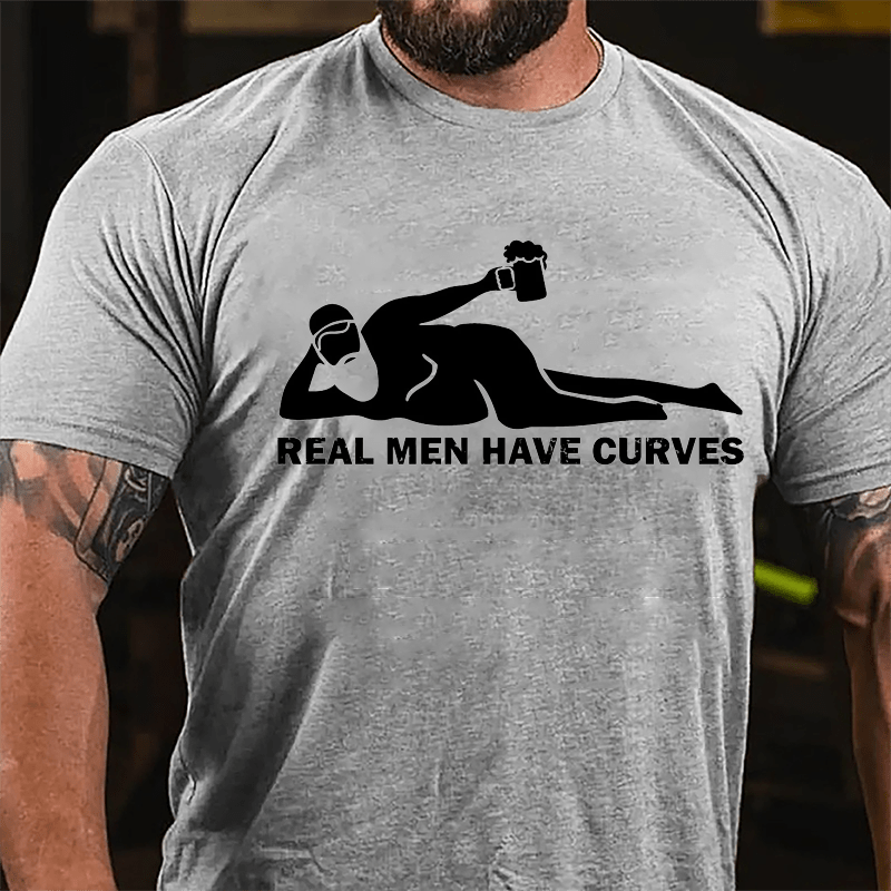 Real Men Have Curves Cotton T-shirt