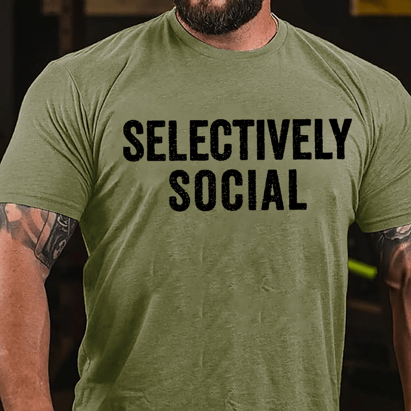 Selectively Social Cotton T-shirt