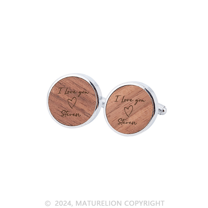 Maturelion Personalized Husband Cufflinks