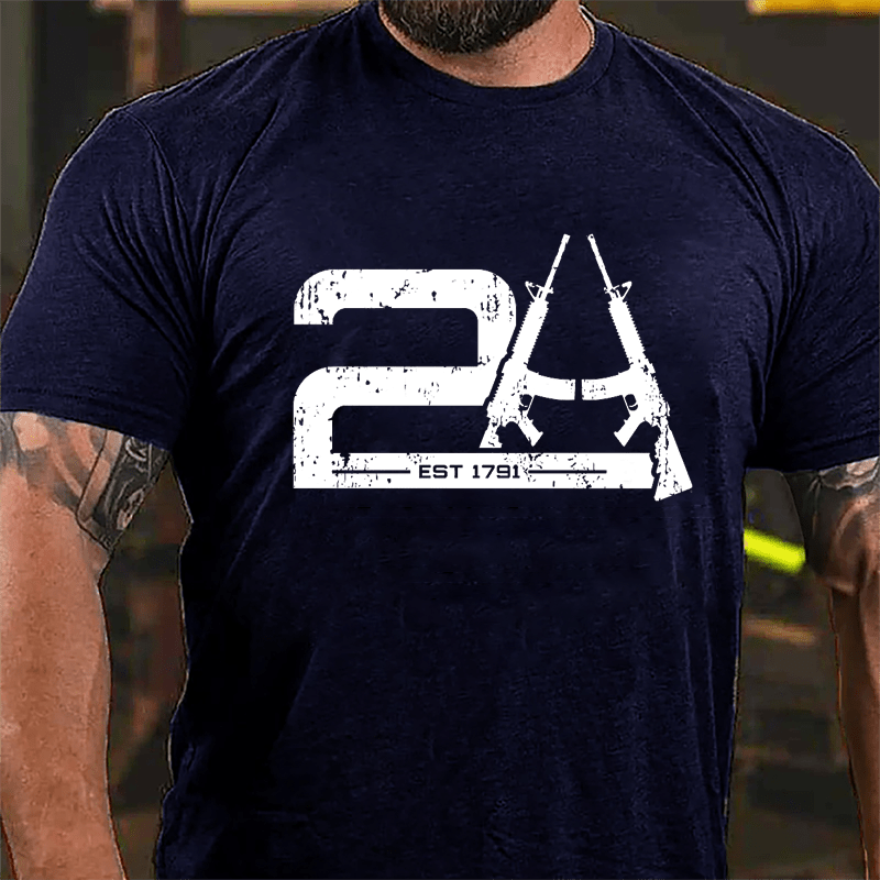 2nd Amendment EST 1791 Cotton T-shirt