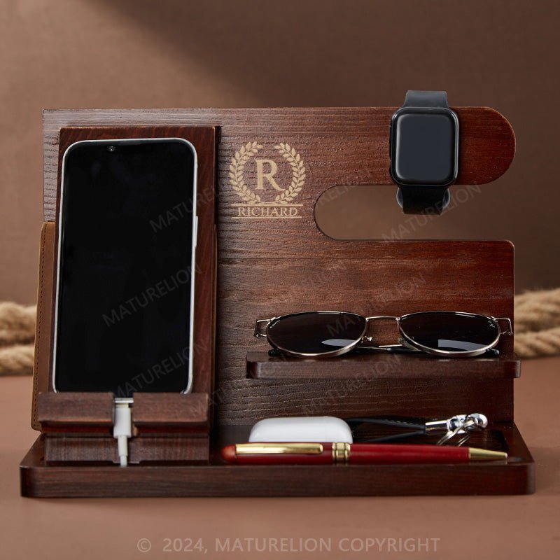 Maturelion Wallet Stand and Watch Organizer