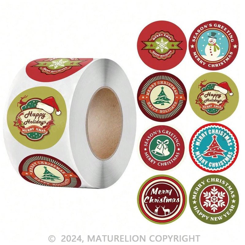 Maturelion 2024  Vintage Christmas Stickers