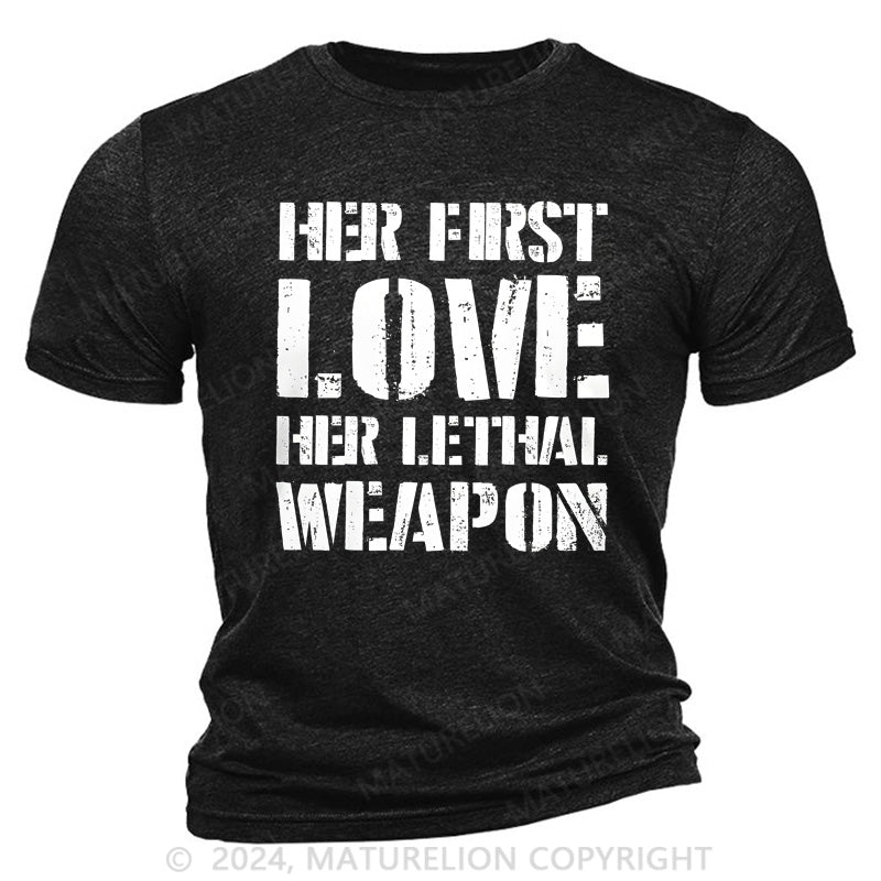 Maturelion Her Love, Her Weapon Cotton T-Shirt