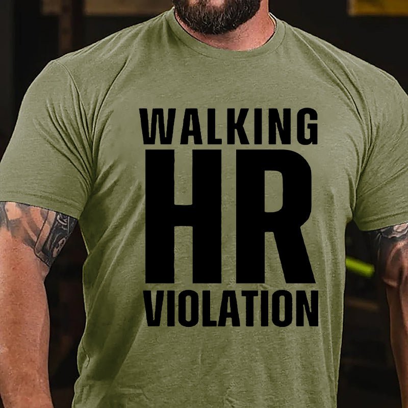 Walking HR Violation Men's Cotton T-shirt