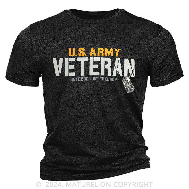 Maturelion Army Veteran Defender Cotton T-Shirt