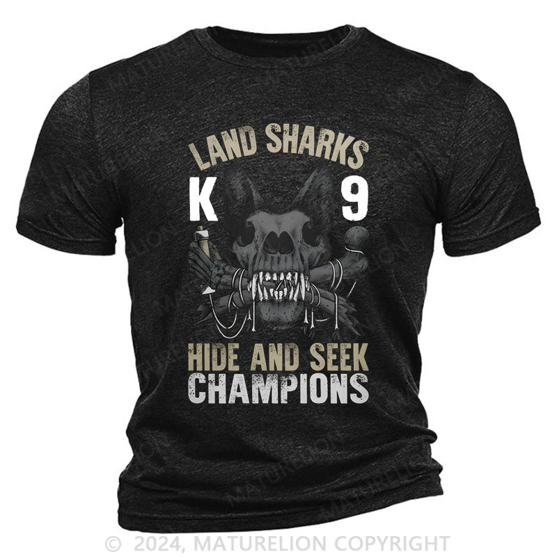 Maturelion Land Shark Cotton T-Shirt