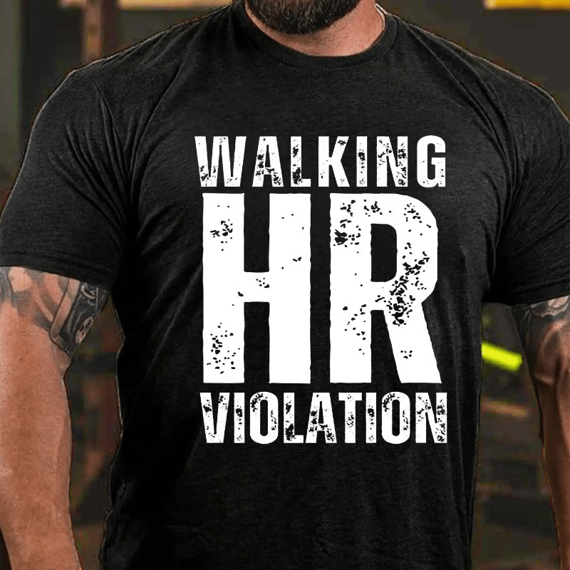 Maturelion Walking HR Violation Cotton T-shirt