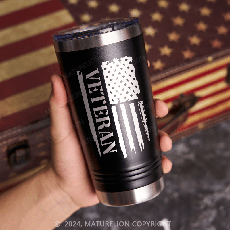 Maturelion Veteran Flag Thermos