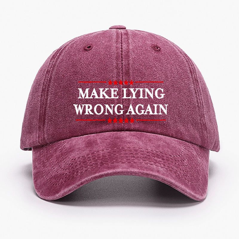 Make Lying Wrong Again Cap