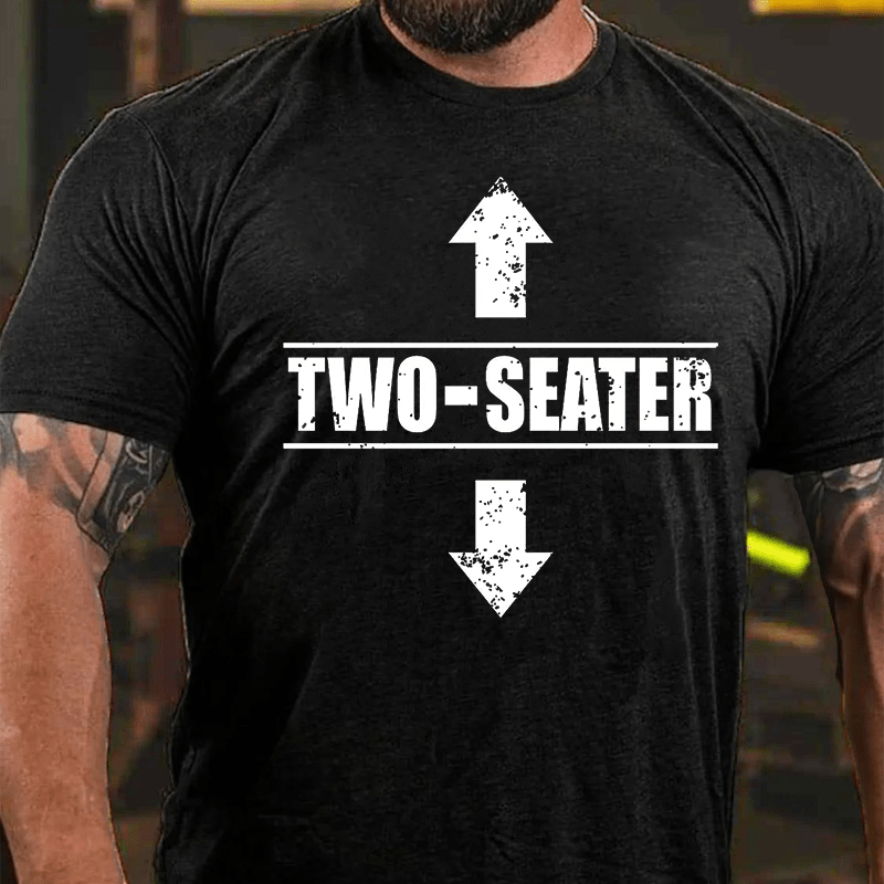 Two Seater Funny Cotton T-shirt