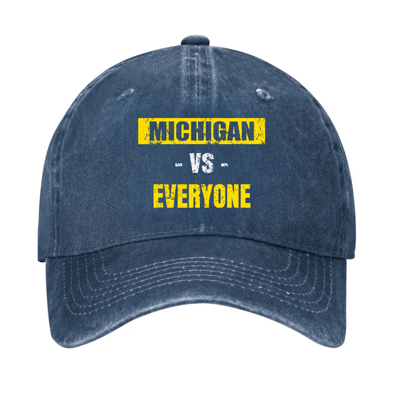 Michigan Vs Everyone Pride Baseball Cap