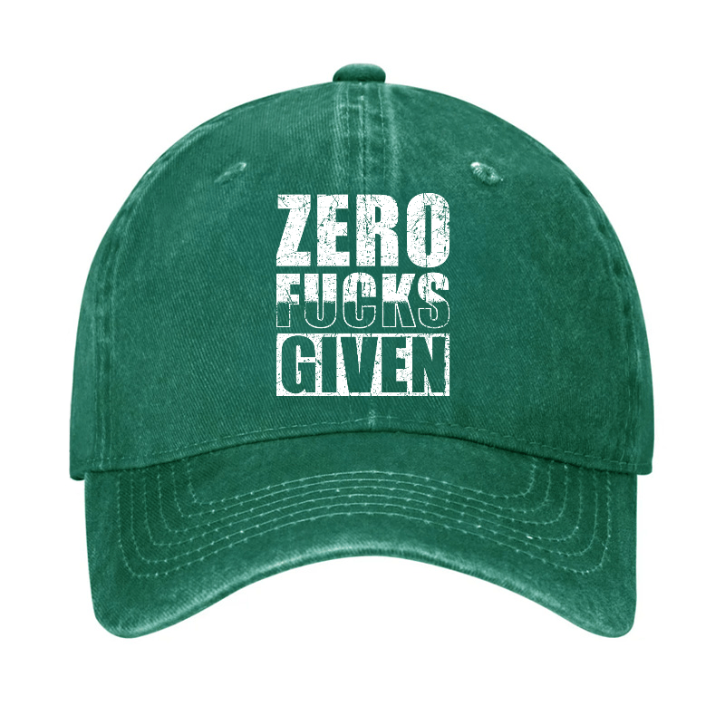 Zero Fucks Given Cap