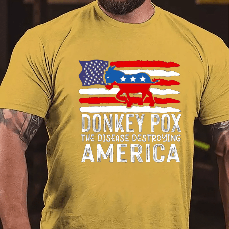 Donkey Pox: The Disease Destroying Ameica Men's Cotton T-shirt