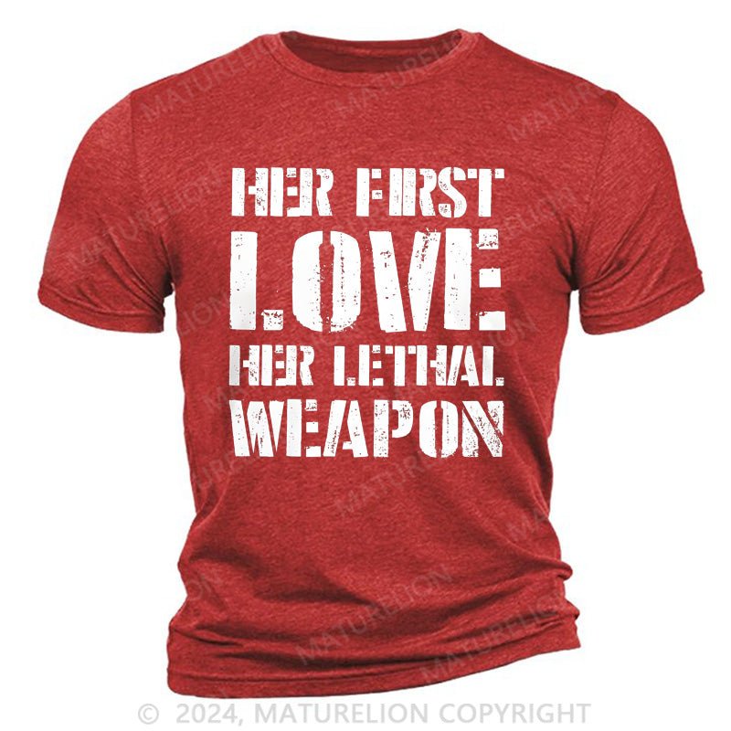 Maturelion Her Love, Her Weapon Cotton T-Shirt