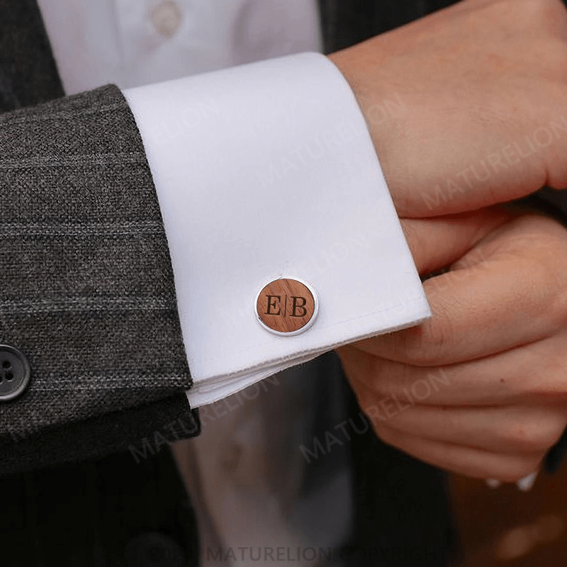 Maturelion Personalized Husband Cufflinks