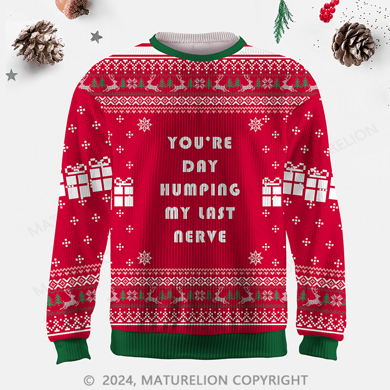 Maturelion A Good Kick In The Balls Will Solve Your Gender Confusion Ugly Christmas Sweater