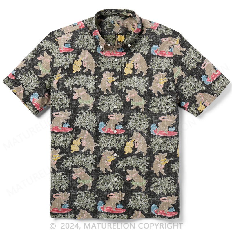 Maturelion Pua'a Hawaiian Shirt