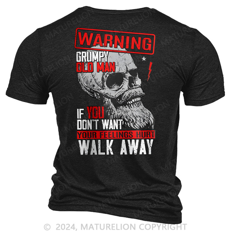 Maturelion Warning: Grumpy Old Man T-shirt