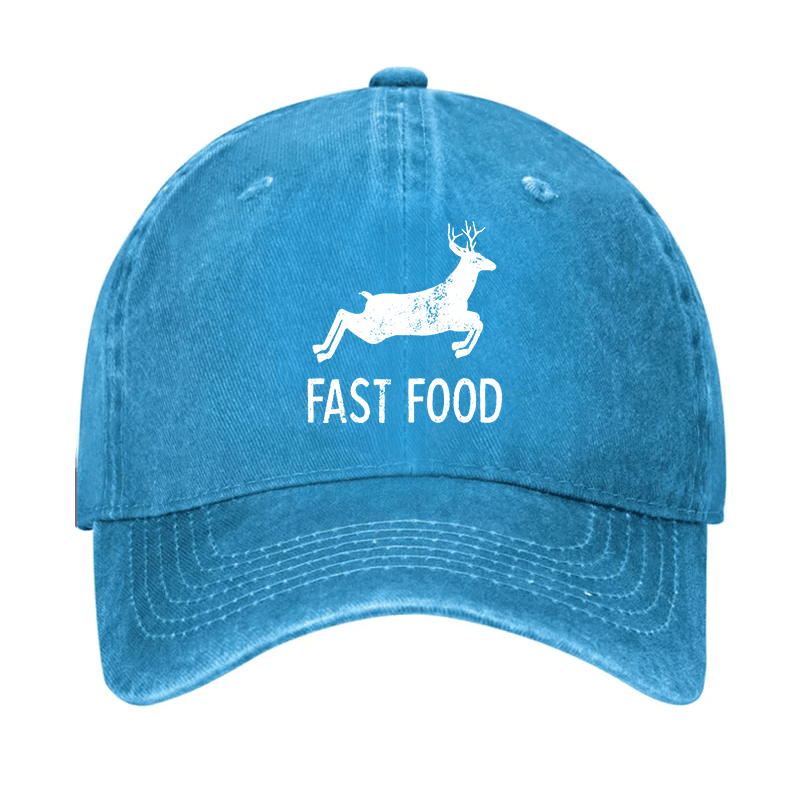 Fast Food Deer Print Cap