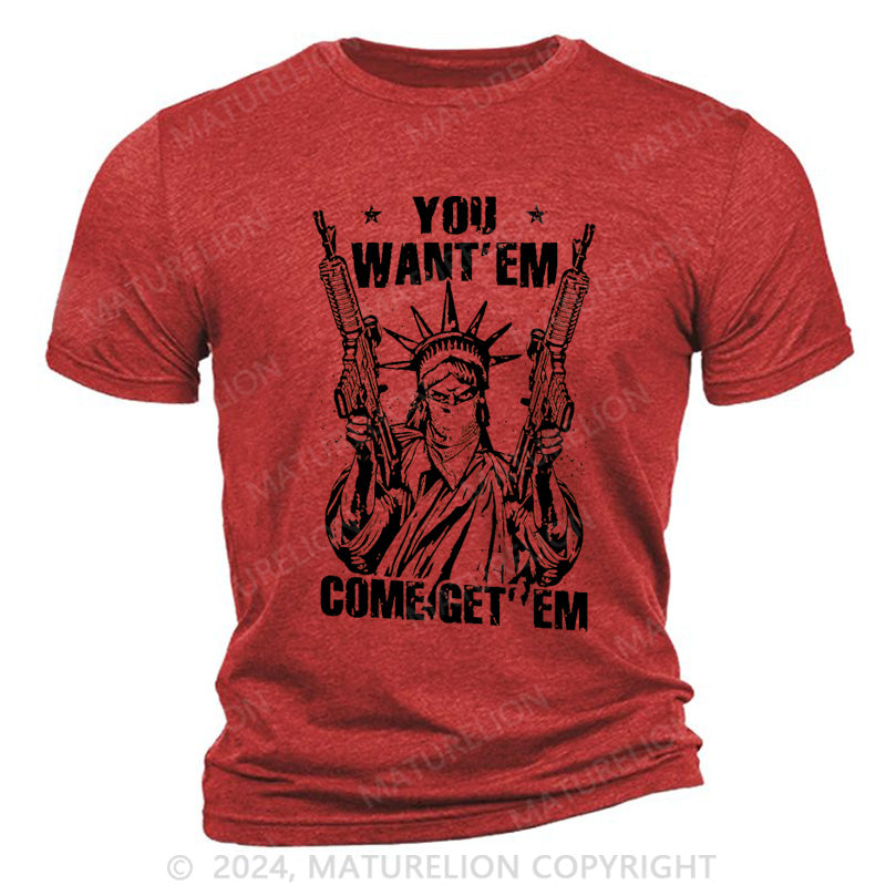 Maturelion Come Get'Em Cotton T-Shirt