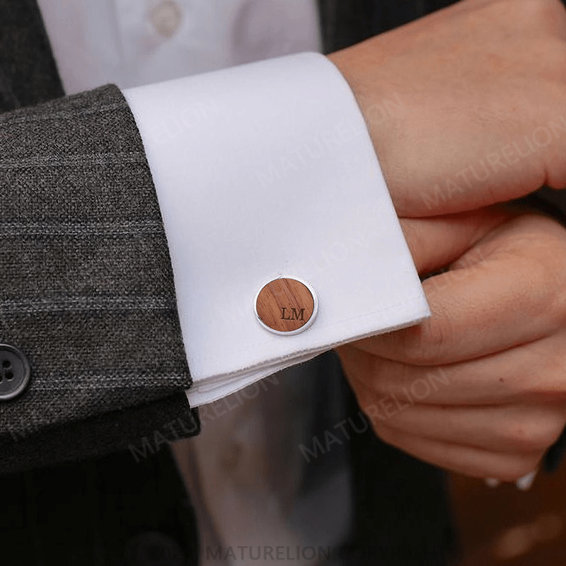 Maturelion Personalized Husband Cufflinks