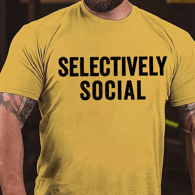 Selectively Social Cotton T-shirt