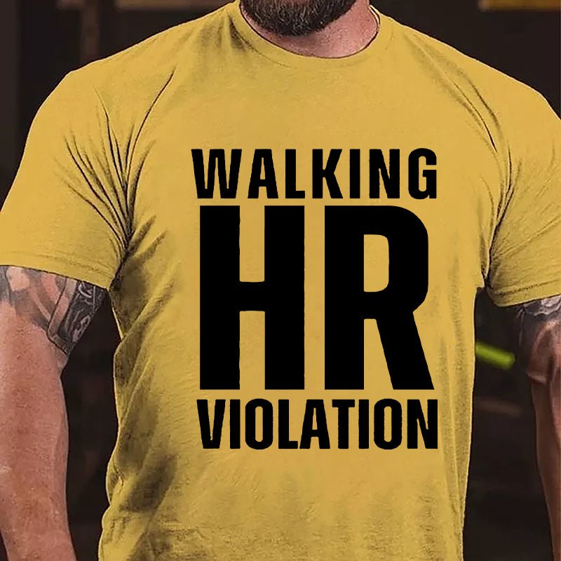 Walking HR Violation Men's Cotton T-shirt