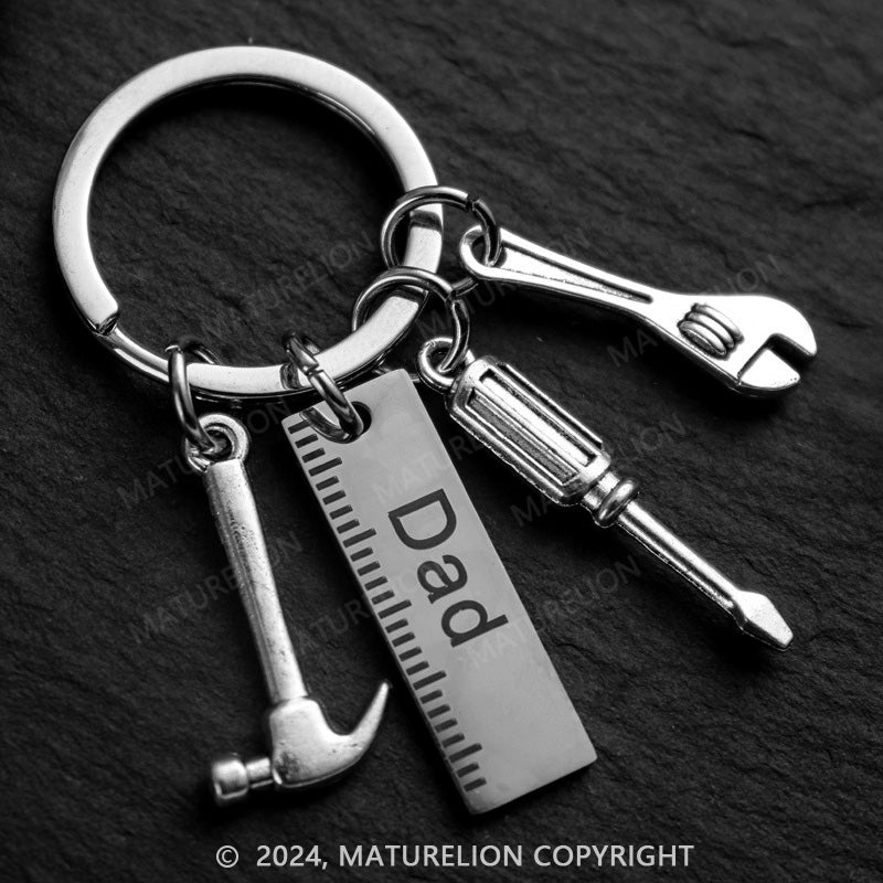 Maturelion Funny Grandpa Daddy Keyrings Fathers Day Thanksgiving Birthday Christmas Gifts