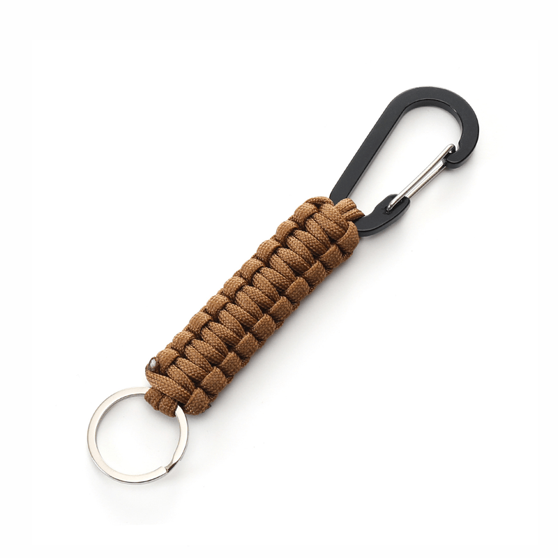 Maturelion 5Pcs Paracord Keychain Clip Carabiner Braided Lanyard for Keys Outdoor Camping Hiking Backpack