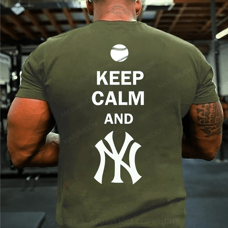 Maturelion KEEP CALM AND YANKEES T-Shirt