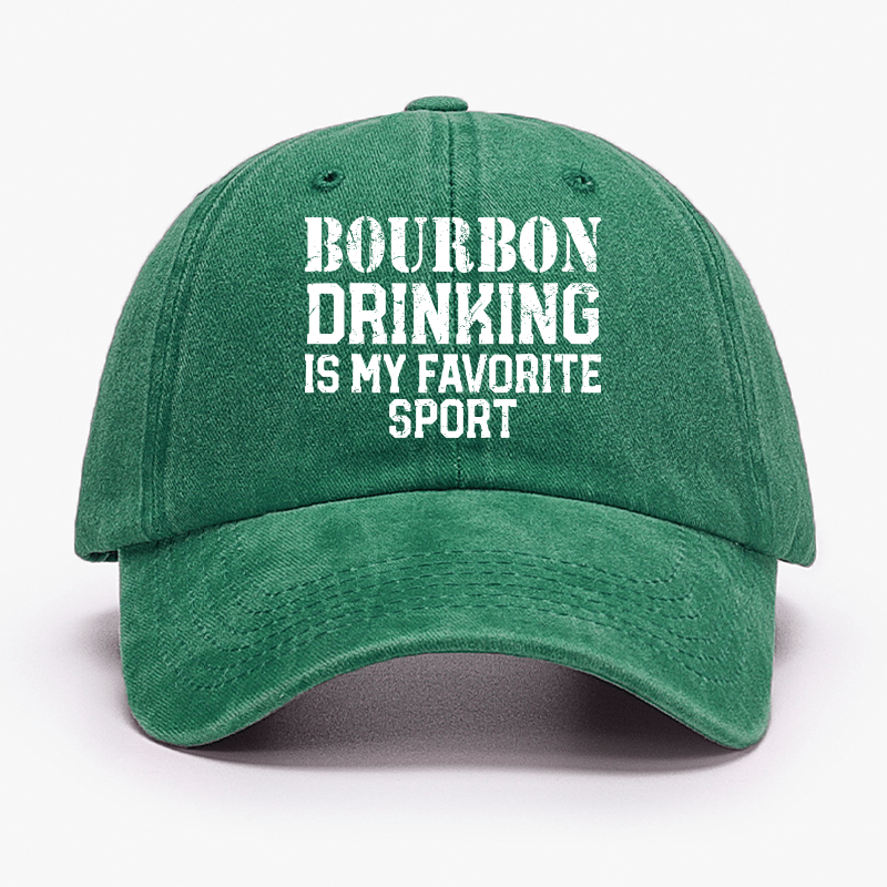 Bourbon Drinking Is My Favorite Sport Funny Alcohol Cap