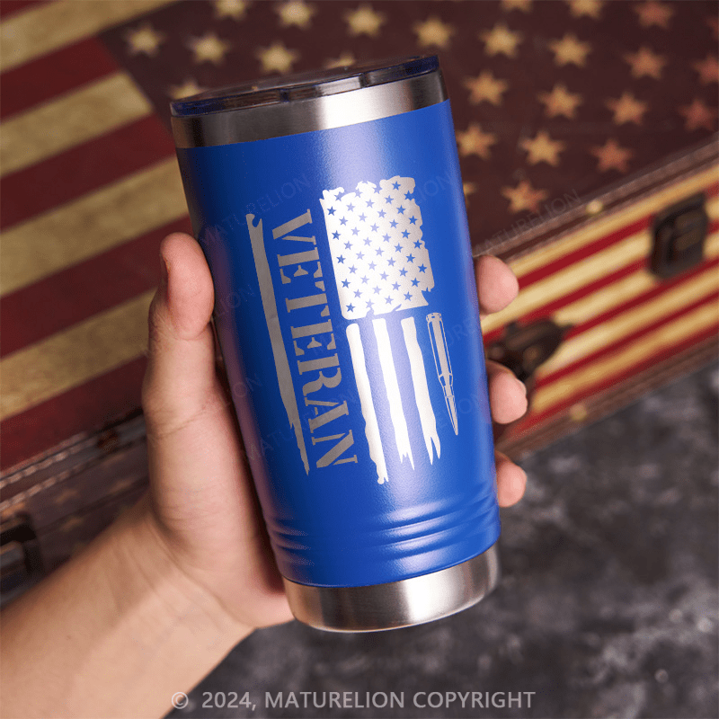 Maturelion Veteran Flag Thermos