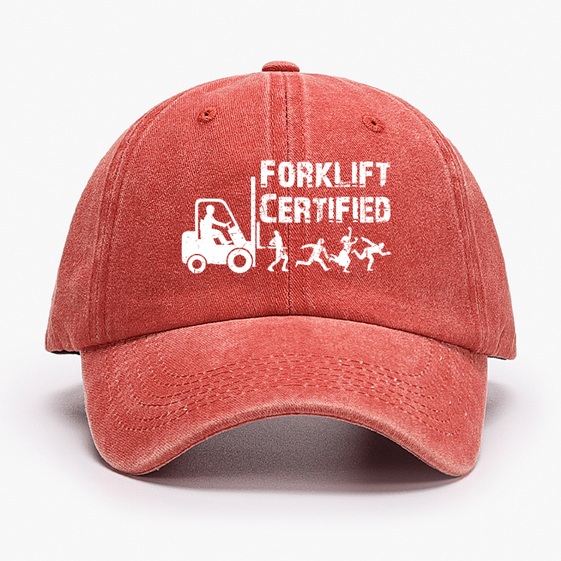 Forklift Certified Funny Cap