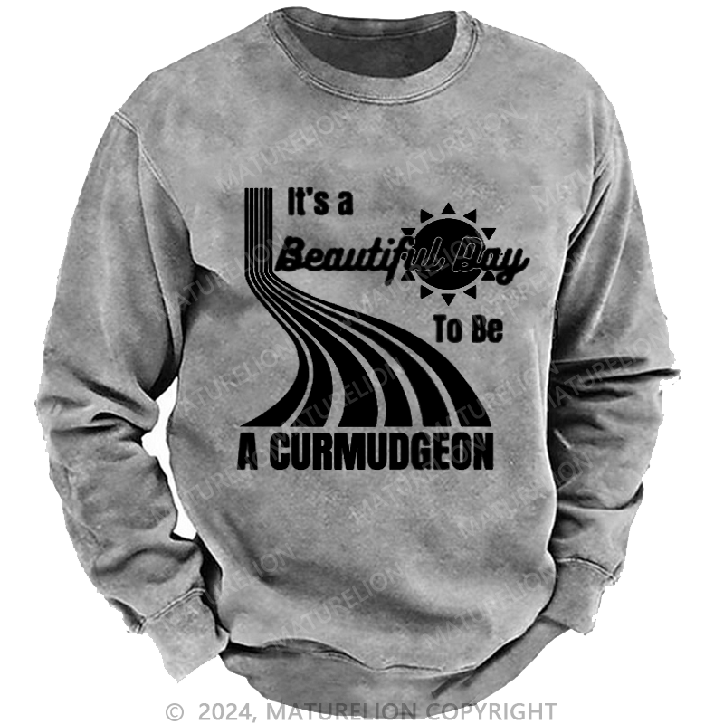 Maturelion Men's Sweatshirt Genuine Curmudgeon Sweatshirt