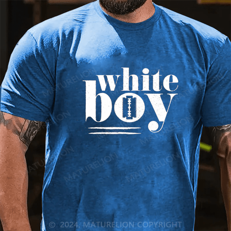 Maturelion white boy Cotton T-shirt