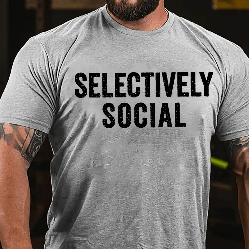 Selectively Social Cotton T-shirt