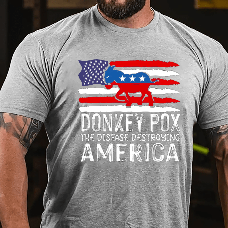 Donkey Pox: The Disease Destroying Ameica Men's Cotton T-shirt