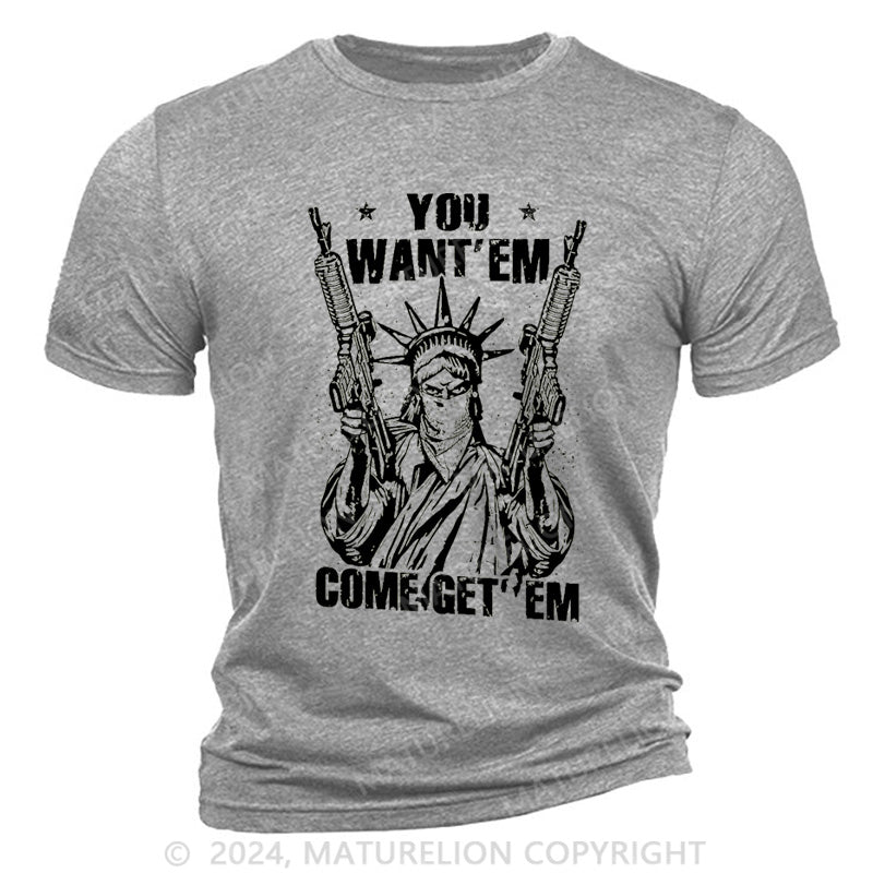 Maturelion Come Get'Em Cotton T-Shirt