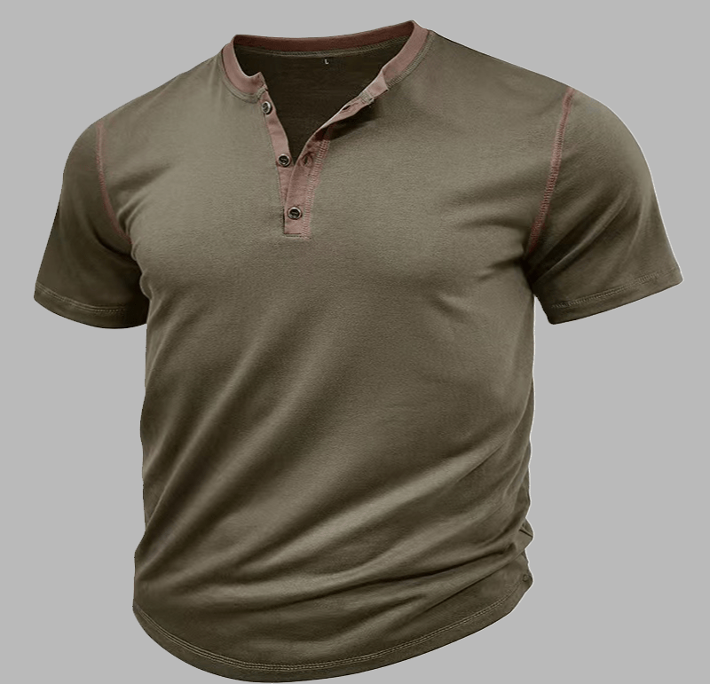 Maturelion Vintage Henley Shirt