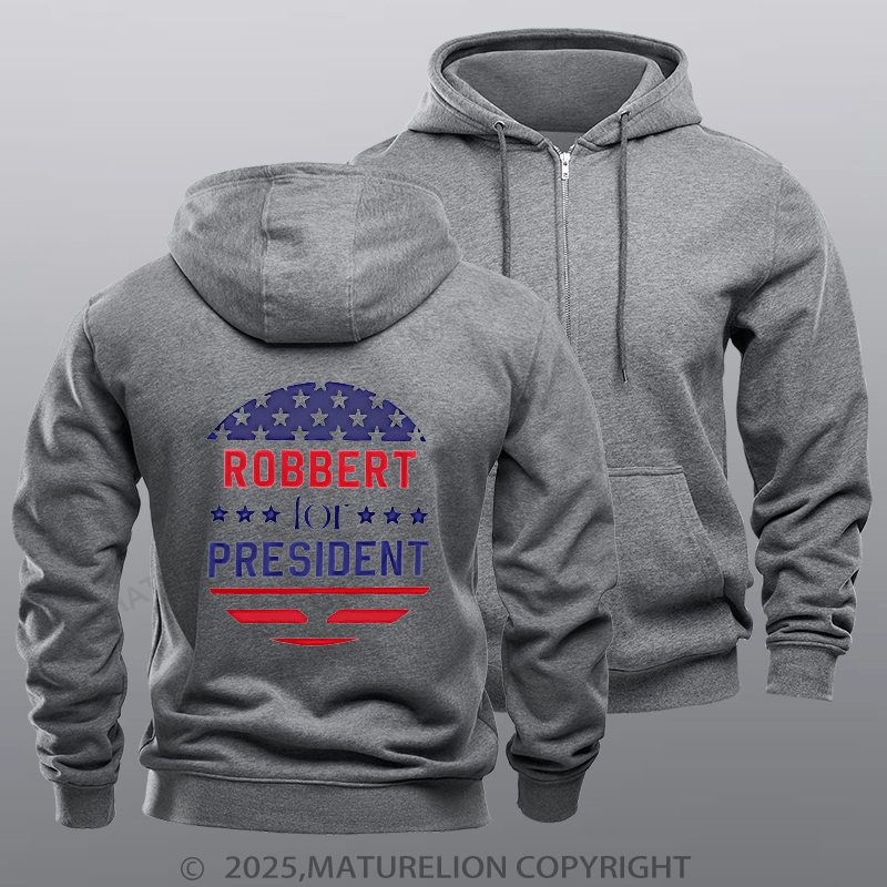 Maturelion  Men's Hoodie Personalized Election Hoodie  Zipper Hoodie