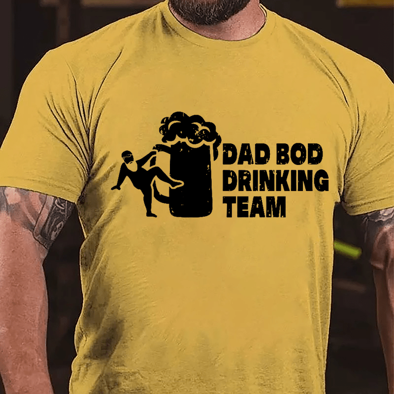 Dad Bod Drinking Team Cotton T-shirt