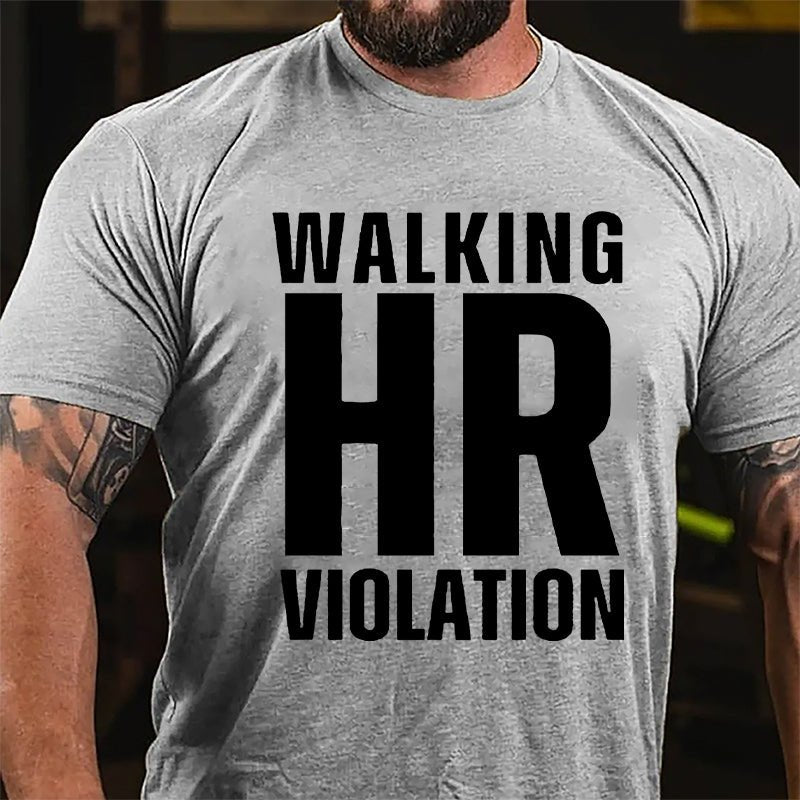 Walking HR Violation Men's Cotton T-shirt