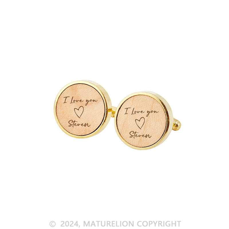 Maturelion Personalized Husband Cufflinks