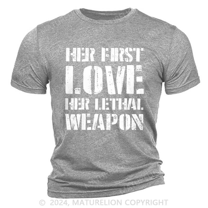 Maturelion Her Love, Her Weapon Cotton T-Shirt